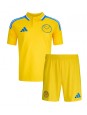 Leeds United Venkovní dres pro děti 2024-25 Krátký Rukáv (+ trenýrky)